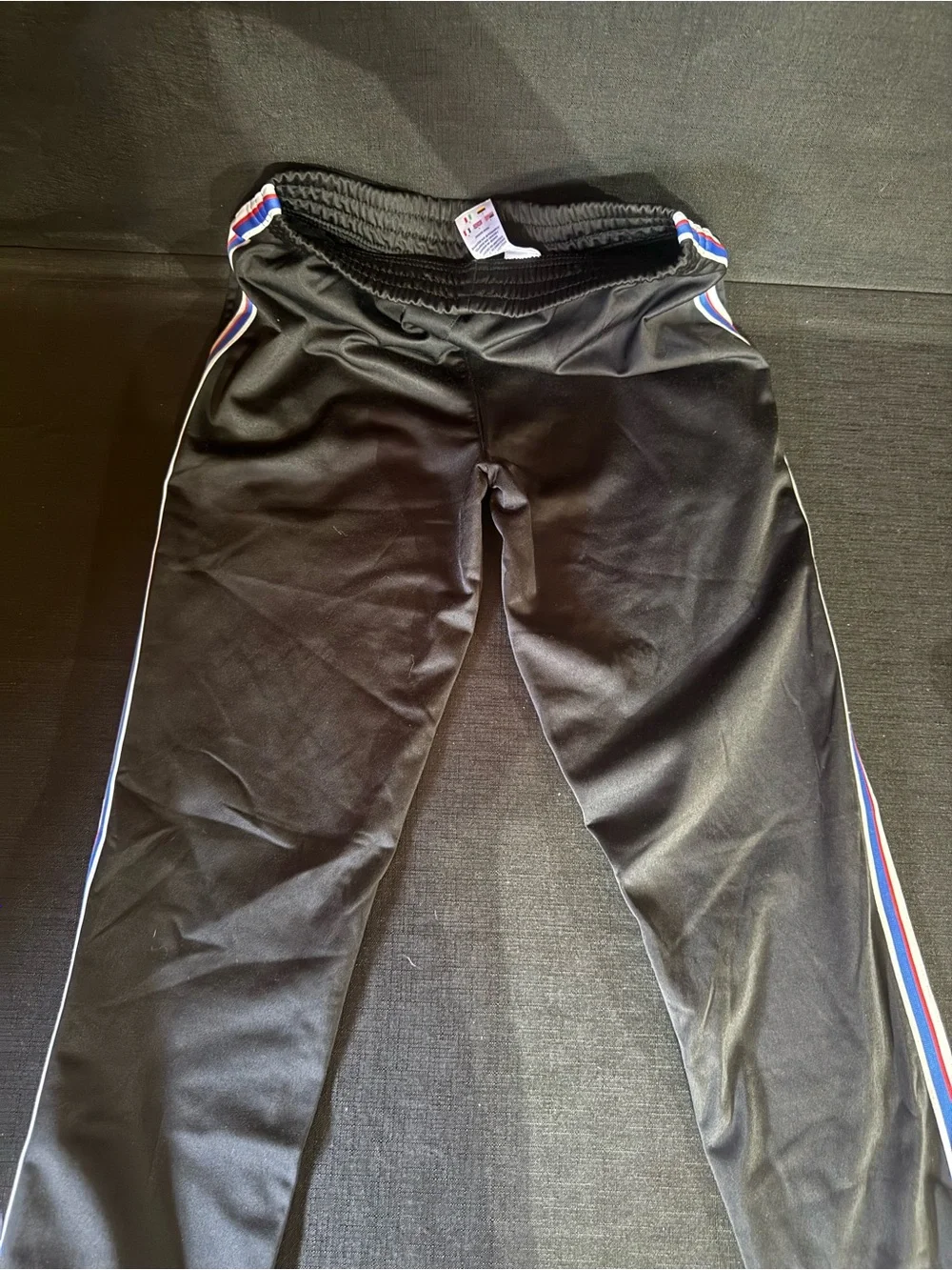 Champion Black Joggers with White Script and Red Accent